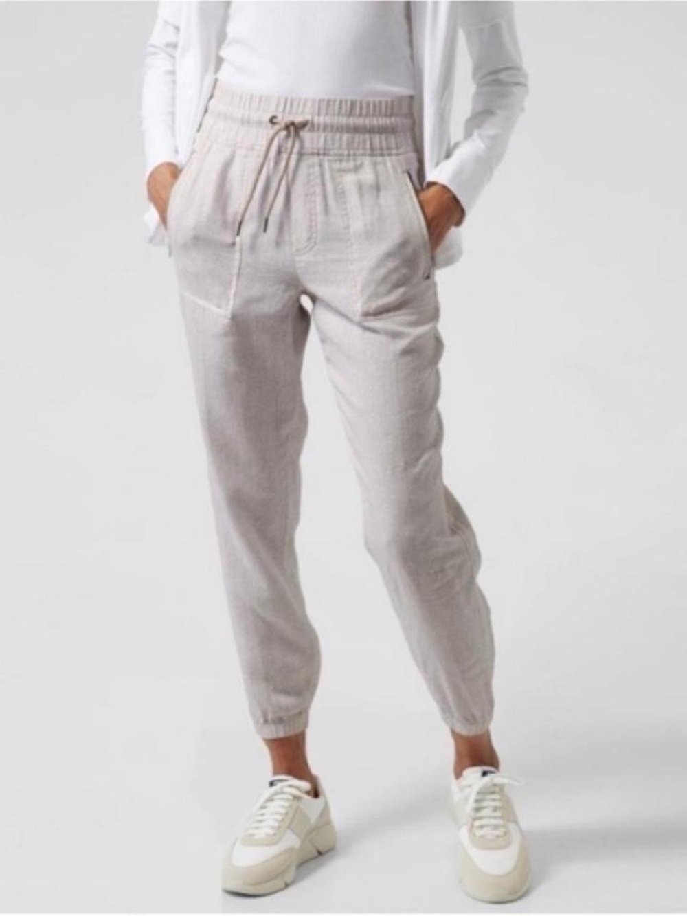 Athleta Cabo linen joggers 10